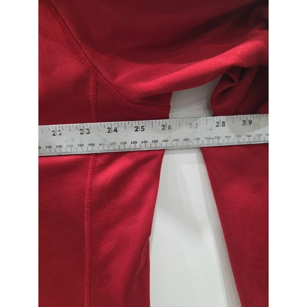 The North Face 1/4 Zip Long Sleeve‎ Fleece Pullover Men XXL Dark Red Logo